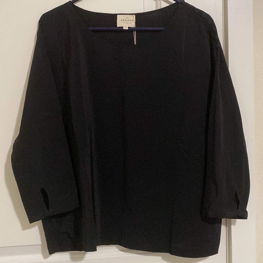 *SOLD* Sezane Emy Silk Blouse NWT - Picture 4 of 8